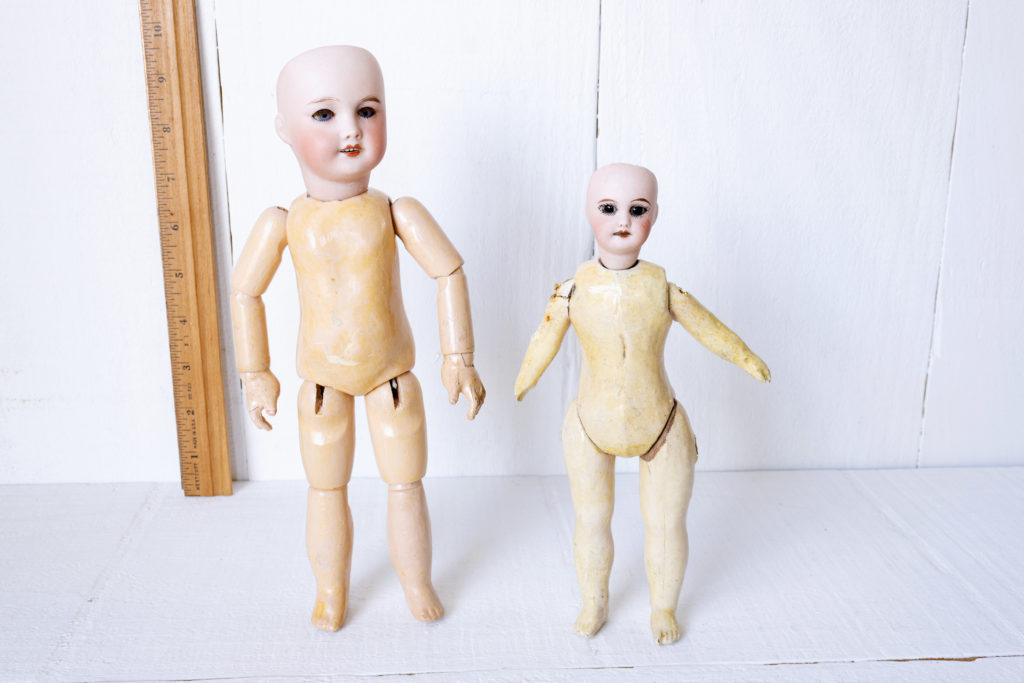 two petite SFBJ 301 dolls 