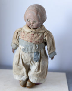 Early antique Campbell Soup Kid composition doll found in 2020 at estate sale in Kershaw, SC