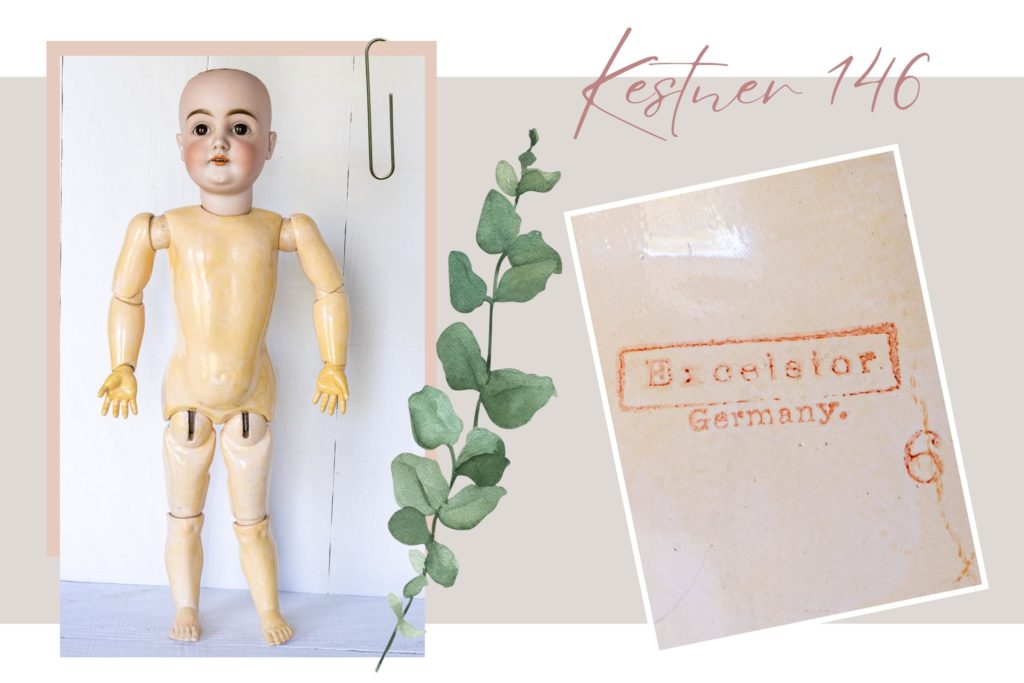 body and red Excelsior stamp of Kestner 146 doll