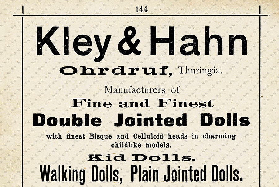 portions of the Kister ad that appeared for American markets in 1911