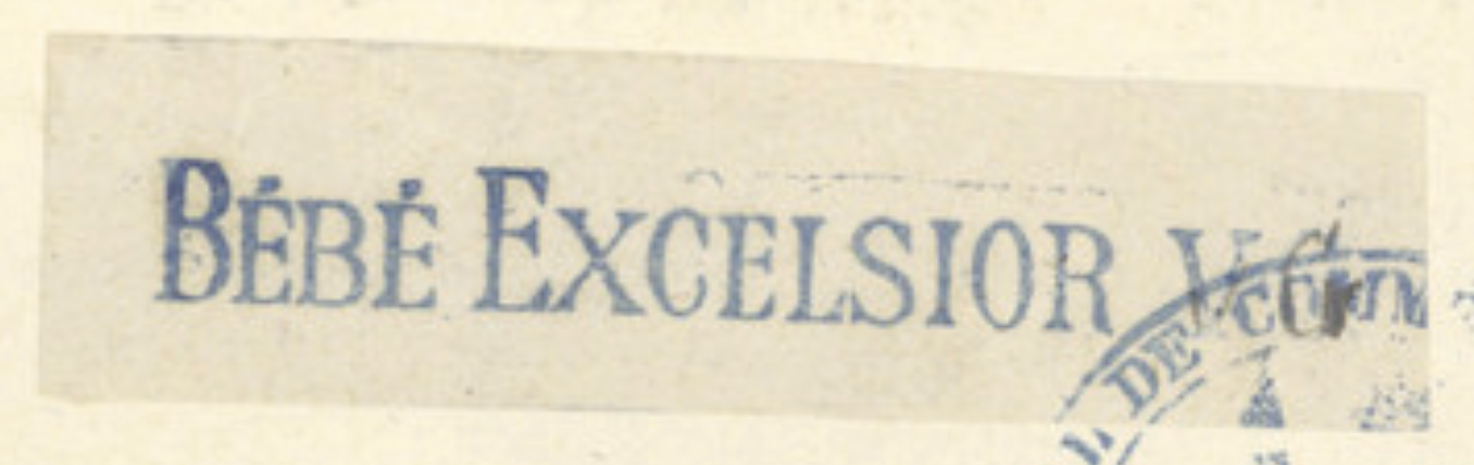 1899 trademark by Vervier et Cie for Bebe Excelsior