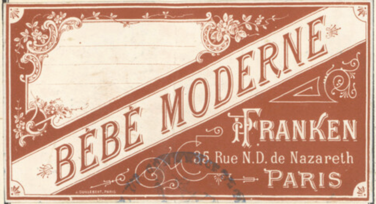 1893 registered French trademark by P. H. Schmitz for Bebe Moderne