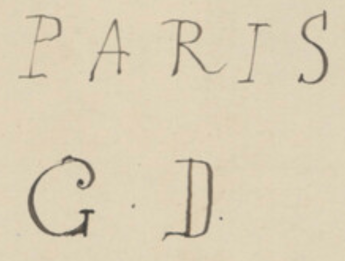 1887 French registered trademark for Delcroix - Paris G. D.