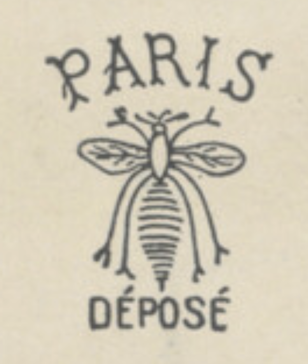 1906 registered trademark of bee Paris Depose for SFBJ