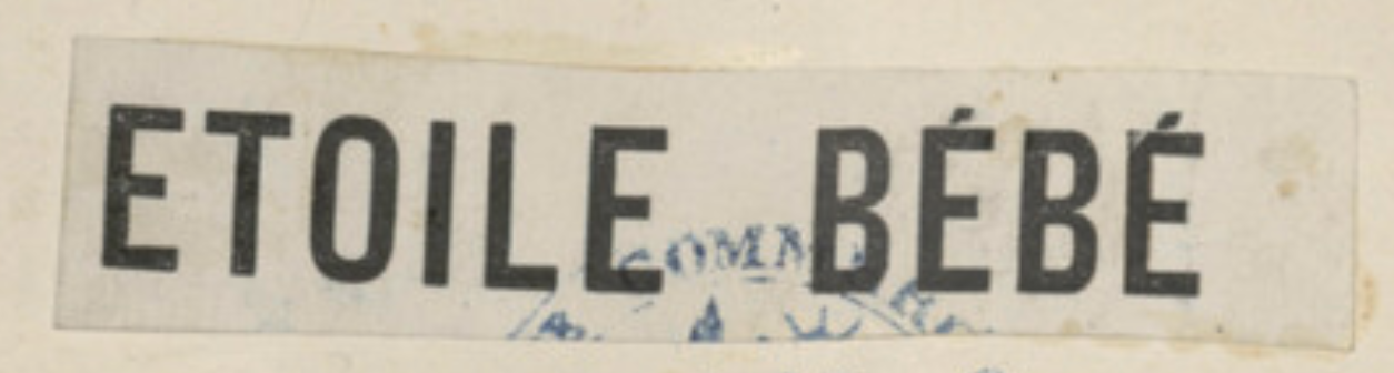 1904 registered trademark Etoile Bebe for Bernheim & Kahn